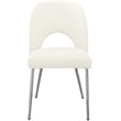 Meridian Furniture Logan Cream Vegan Leather Dining Chair (Set of 2)