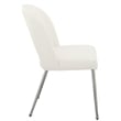 Meridian Furniture Logan Cream Vegan Leather Dining Chair (Set of 2)