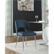 Meridian Furniture Logan Navy Vegan Leather Dining Chair