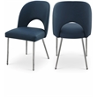 Meridian Furniture Logan Navy Vegan Leather Dining Chair