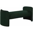 Meridian Furniture Peyton Green Boucle Fabric Bench