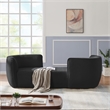 Meridian Furniture Hilton Black Fabric Chaise