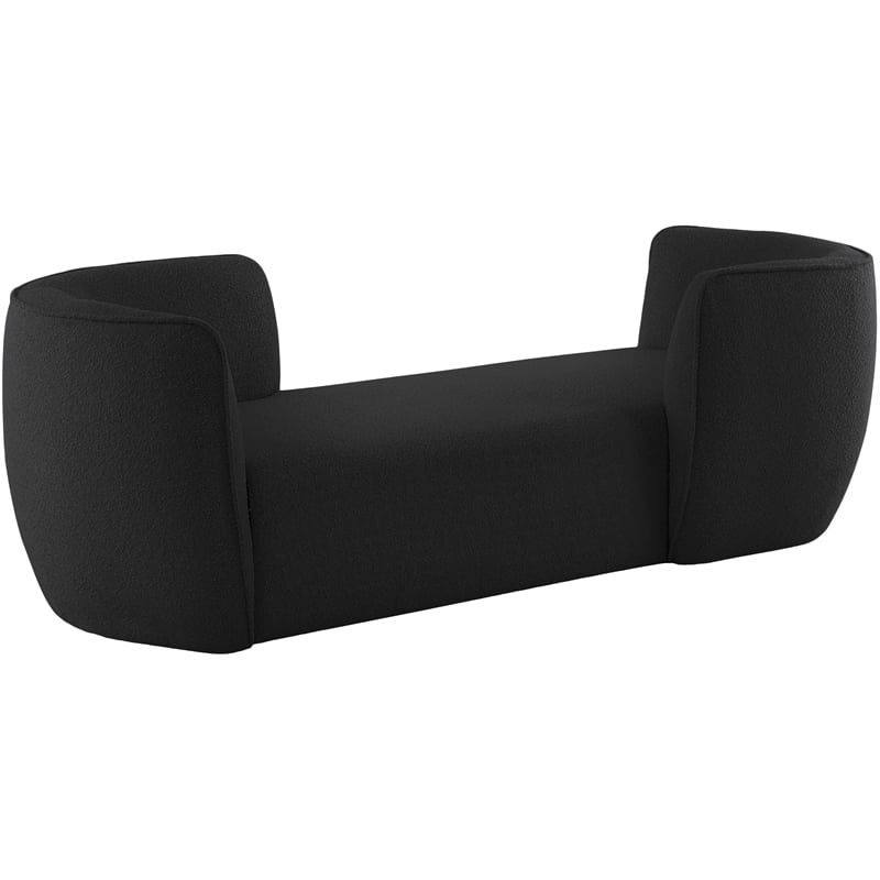 Meridian Furniture Hilton Black Fabric Chaise