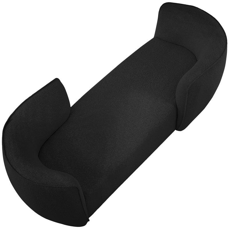 Meridian Furniture Hilton Black Fabric Chaise