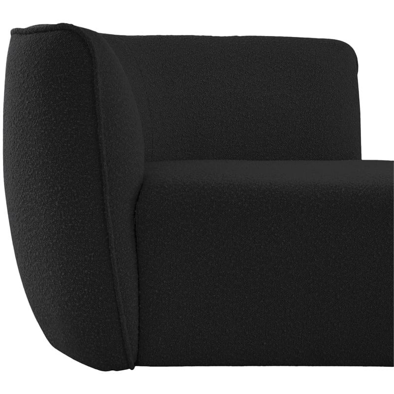 Meridian Furniture Hilton Black Fabric Chaise