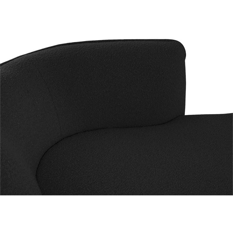Meridian Furniture Hilton Black Fabric Chaise