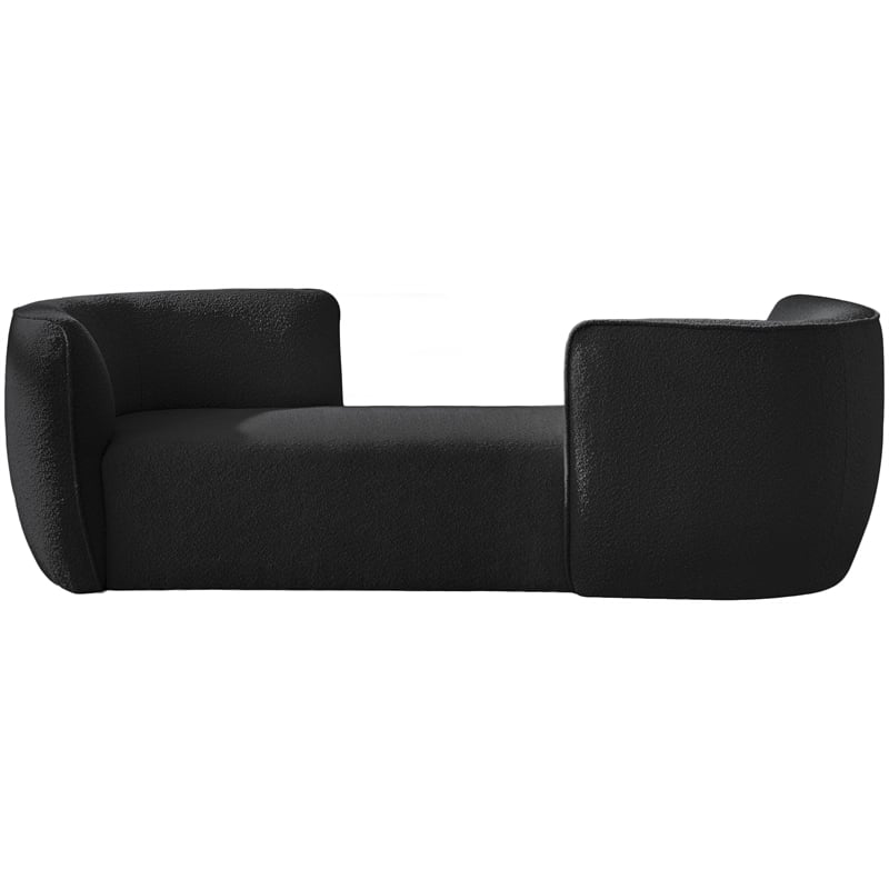 Meridian Furniture Hilton Black Fabric Chaise