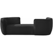 Meridian Furniture Hilton Black Fabric Chaise