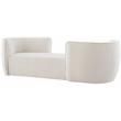 Meridian Furniture Hilton Cream Fabric Chaise