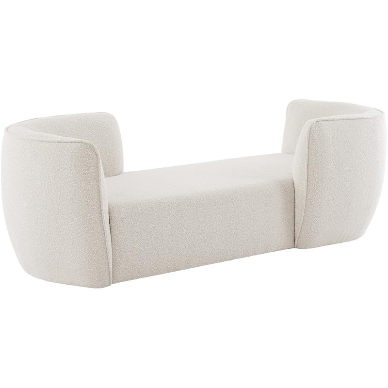 Meridian Furniture Hilton Cream Fabric Chaise