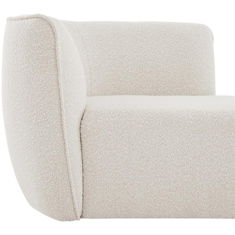 Meridian Furniture Hilton Cream Fabric Chaise