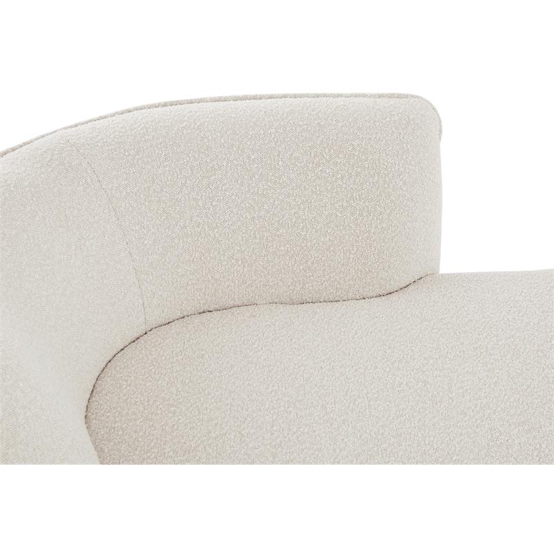 Meridian Furniture Hilton Cream Fabric Chaise