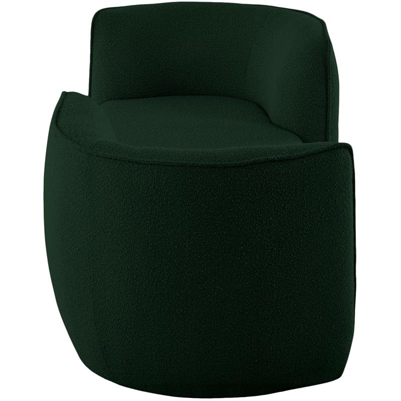 Meridian Furniture Hilton Green Fabric Chaise