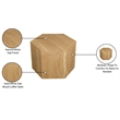 Meridian Furniture Eternal 1-Pc. Natural Oak Wood Coffee Table