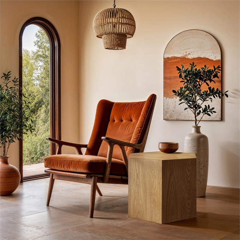 Meridian Furniture Eternal 1-Pc. Natural Oak Wood Coffee Table