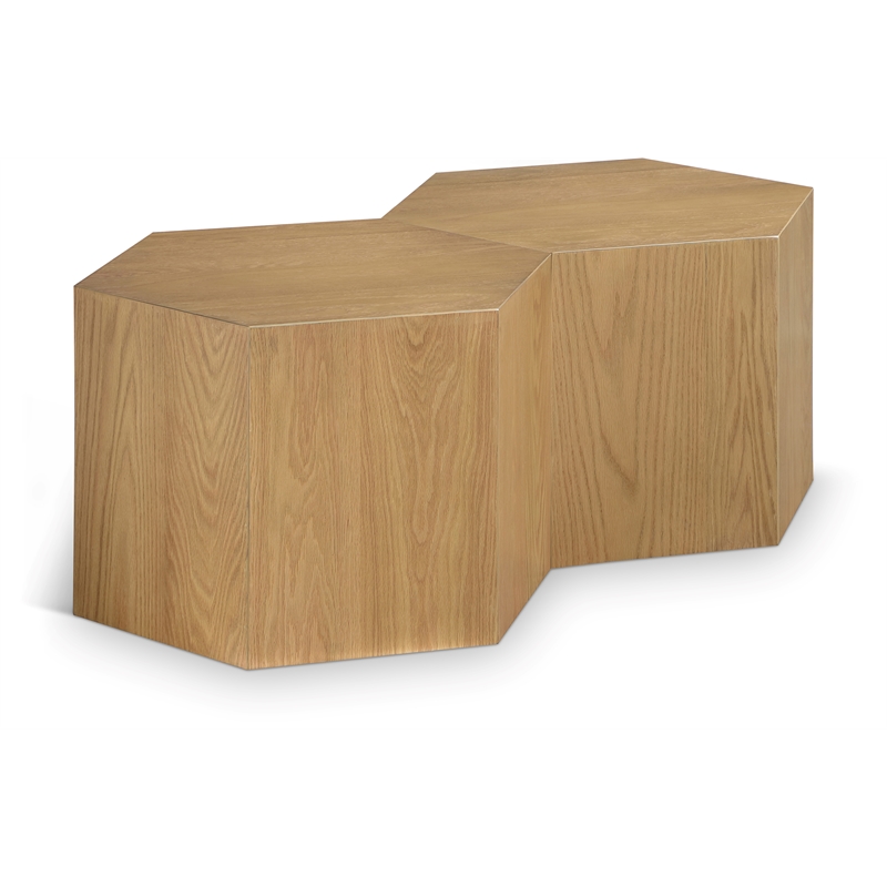 Meridian Furniture Eternal 2-Pc. Natural Oak Wood Coffee Table