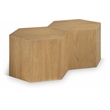 Meridian Furniture Eternal 2-Pc. Natural Oak Wood Coffee Table