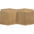 Meridian Furniture Eternal 2-Pc. Natural Oak Wood Coffee Table