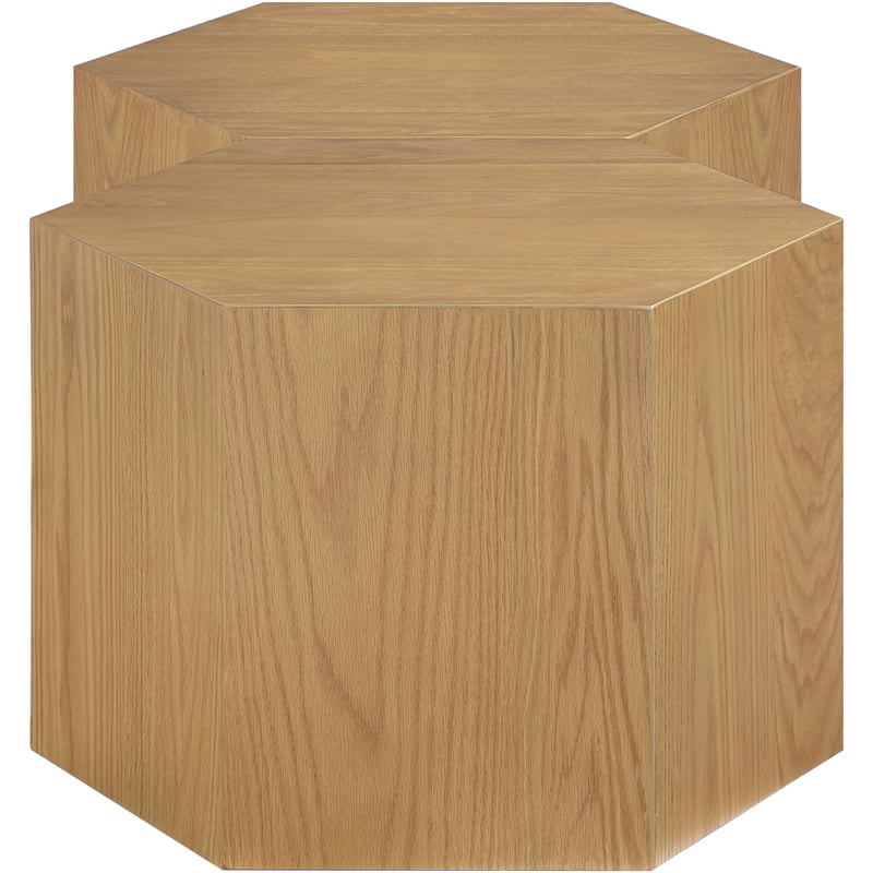 Meridian Furniture Eternal 2-Pc. Natural Oak Wood Coffee Table