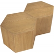 Meridian Furniture Eternal 2-Pc. Natural Oak Wood Coffee Table