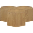 Meridian Furniture Eternal 3-Pc. Natural Oak Wood Coffee Table