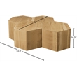 Meridian Furniture Eternal 4-Pc. Natural Oak Wood Coffee Table