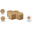 Meridian Furniture Eternal 4-Pc. Natural Oak Wood Coffee Table
