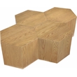Meridian Furniture Eternal 4-Pc. Natural Oak Wood Coffee Table