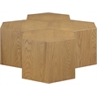 Meridian Furniture Eternal 4-Pc. Natural Oak Wood Coffee Table