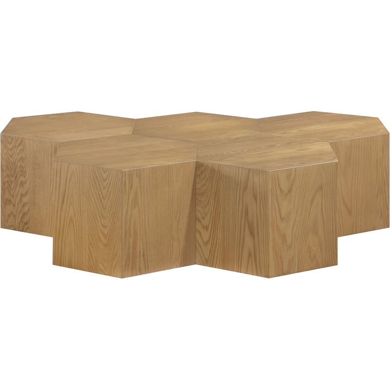 Meridian Furniture Eternal 5-Pc. Natural Oak Wood Coffee Table