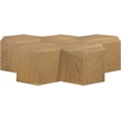 Meridian Furniture Eternal 5-Pc. Natural Oak Wood Coffee Table