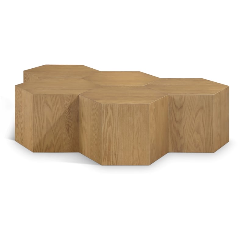 Meridian Furniture Eternal 5-Pc. Natural Oak Wood Coffee Table