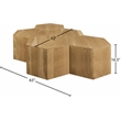 Meridian Furniture Eternal 5-Pc. Natural Oak Wood Coffee Table