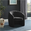 Meridian Furniture Acadia Black Boucle Fabric Accent Chair