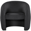 Meridian Furniture Acadia Black Boucle Fabric Accent Chair