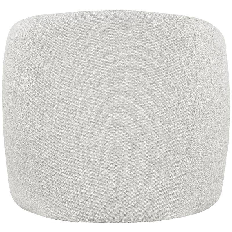 Meridian Furniture Acadia Cream Boucle Fabric Accent Chair