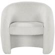 Meridian Furniture Acadia Cream Boucle Fabric Accent Chair