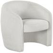 Meridian Furniture Acadia Cream Boucle Fabric Accent Chair