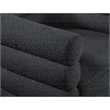 Meridian Furniture Tessa Black Boucle Fabric Swivel Accent Chair