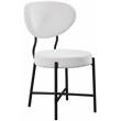 Meridian Furniture Allure Cream Boucle Fabric Dining Chair