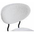 Meridian Furniture Allure Cream Boucle Fabric Dining Chair