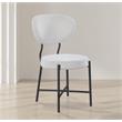 Meridian Furniture Allure Cream Boucle Fabric Dining Chair