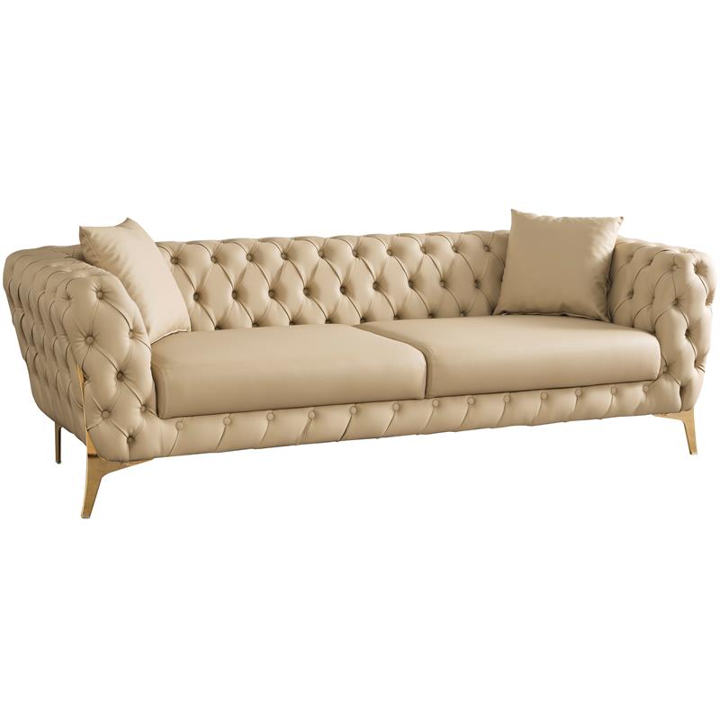 Aurora Leather 3 Seater Sofa