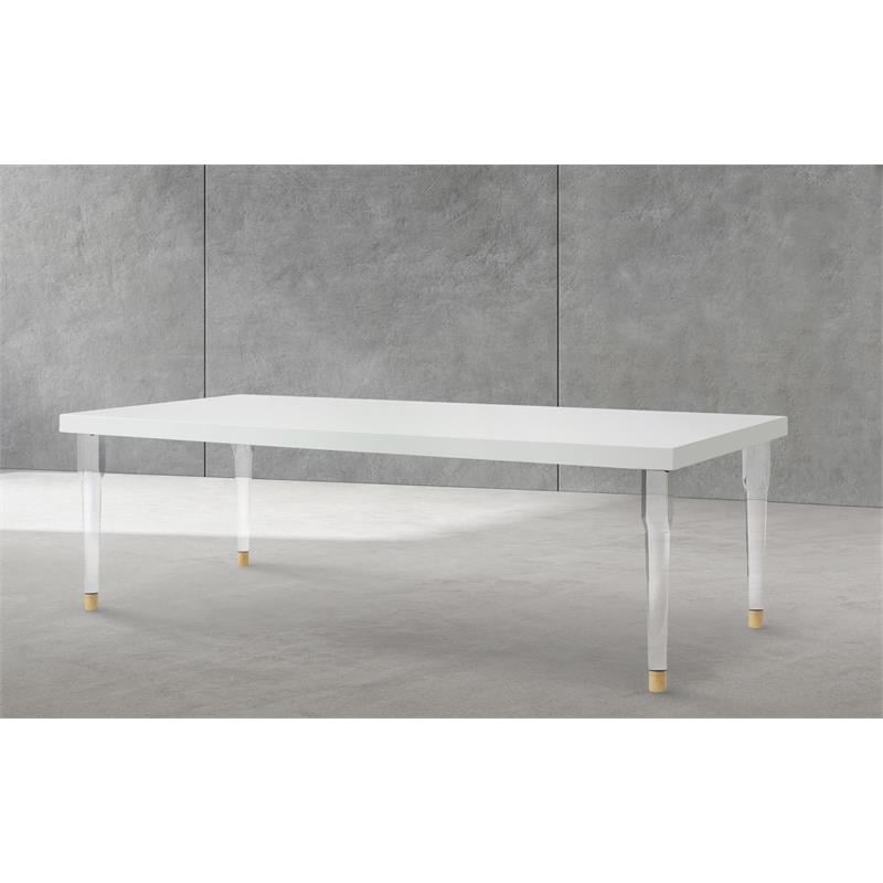 Meridian Furniture Bethany White Dining Table
