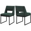 Meridian Furniture Jayce Green Boucle Fabric Dining Chair