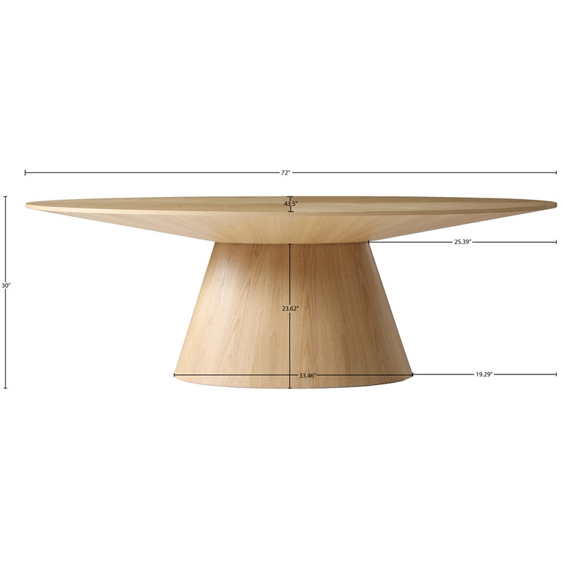 Meridian Furniture Gavin Natural Oak Dining Table