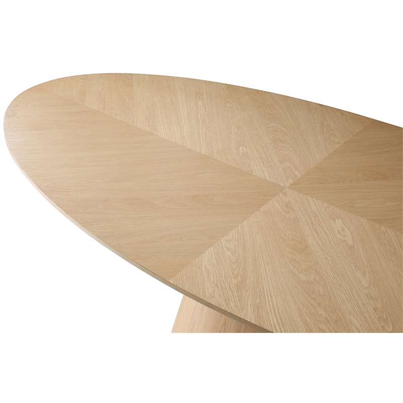 Meridian Furniture Gavin Natural White Oak Dining Table
