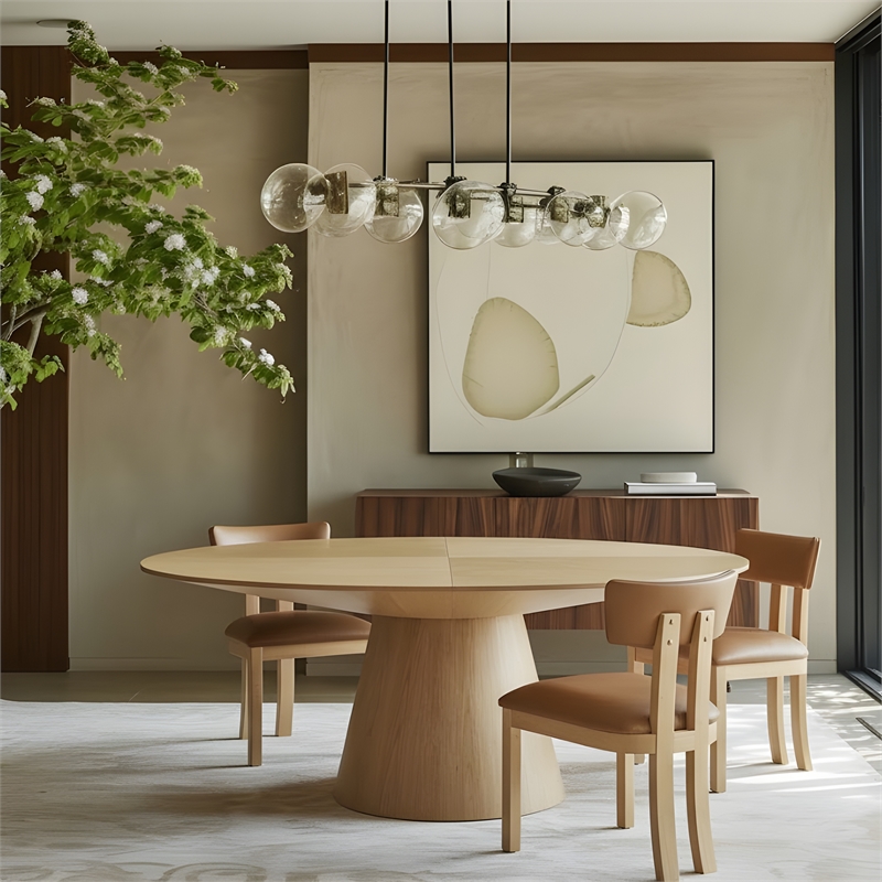 Meridian Furniture Gavin Natural White Oak Dining Table