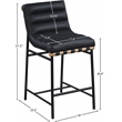 Meridian Furniture Burke Black Vegan Leather Counter Stool