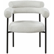 Meridian Furniture Blake Cream Boucle Fabric Dining Chair Set of 2